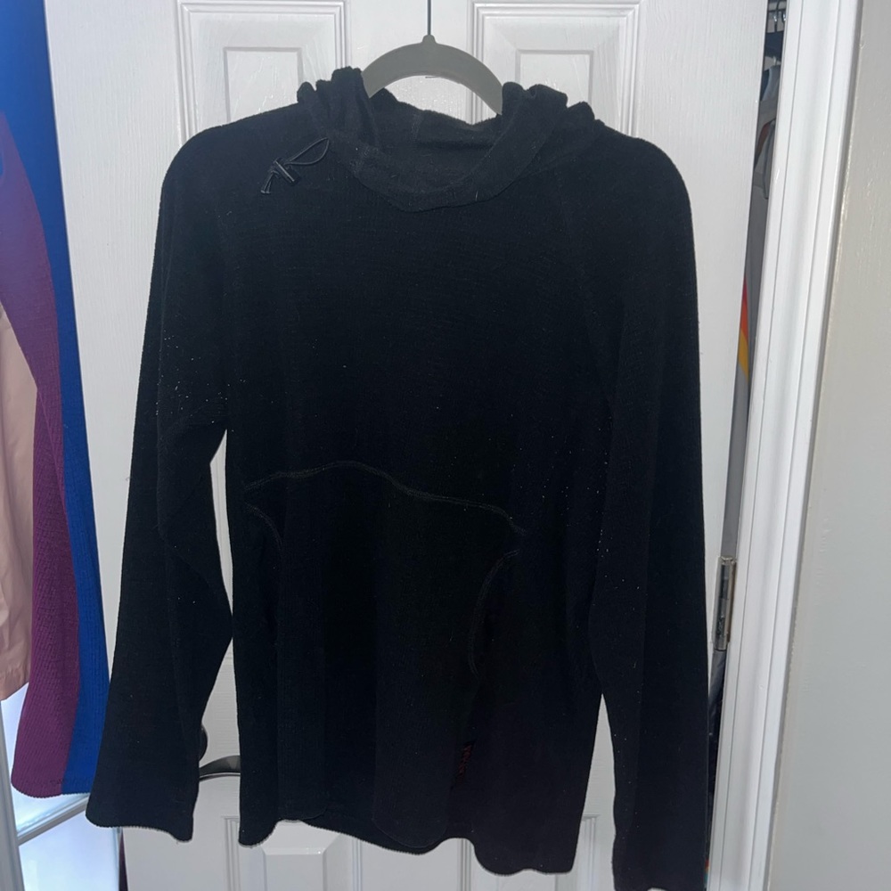 Melanzana - Black Micro Grid hoodie - size Large. Worn maybe 5 times.